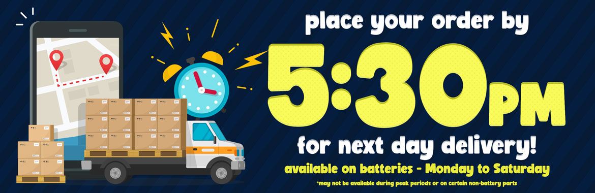 Order by 6:45 PM for Next Day Delivery