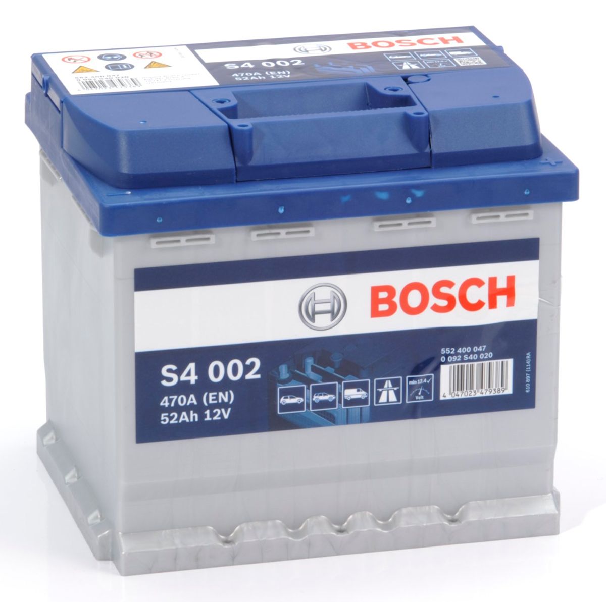S4 002 Bosch Car Battery 12V 52Ah Type 079 S4002