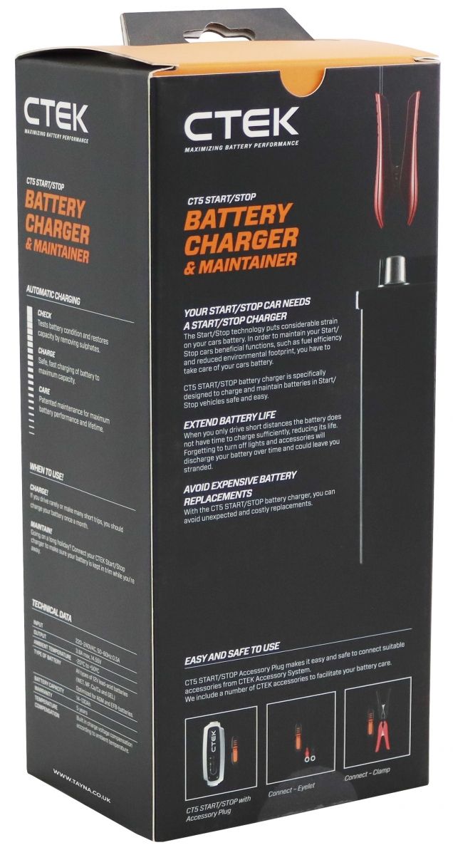 CTEK CT5 Start Stop 12V 3.8A Battery Charger 40-106