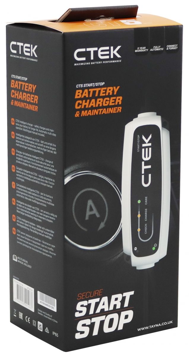 CTEK CT5 Start Stop 12V 3.8A Battery Charger 40-106