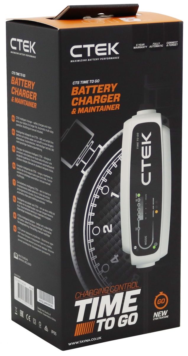 Ctek Chargeur de batterie CT5 TIME TO GO