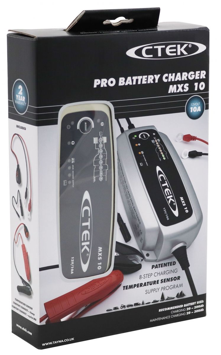 Ctek Chargeur de Batterie Mxs 10 Ec 12V 10A