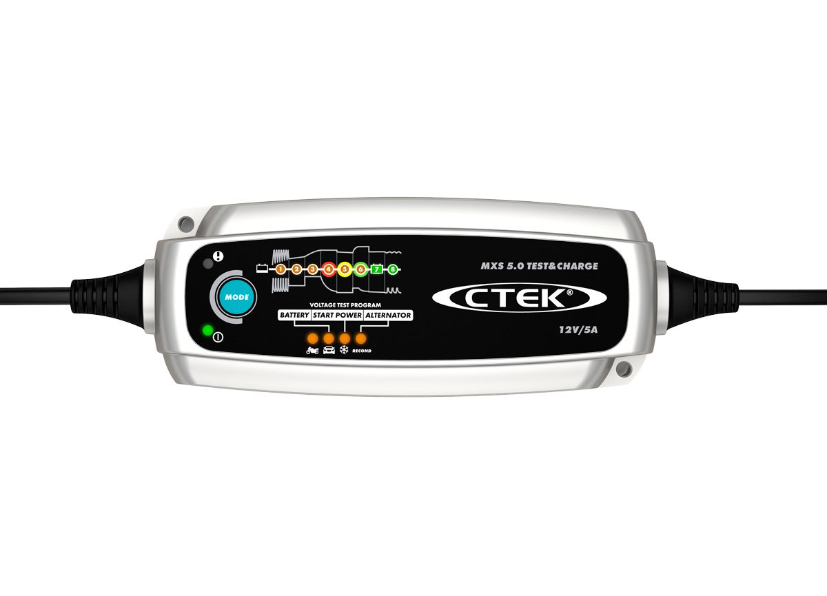 5,0 A New 7350009568821 CTEK CTEK Batterie Ladegerät MXS 5.0 Test & Charge 12V 0,8 