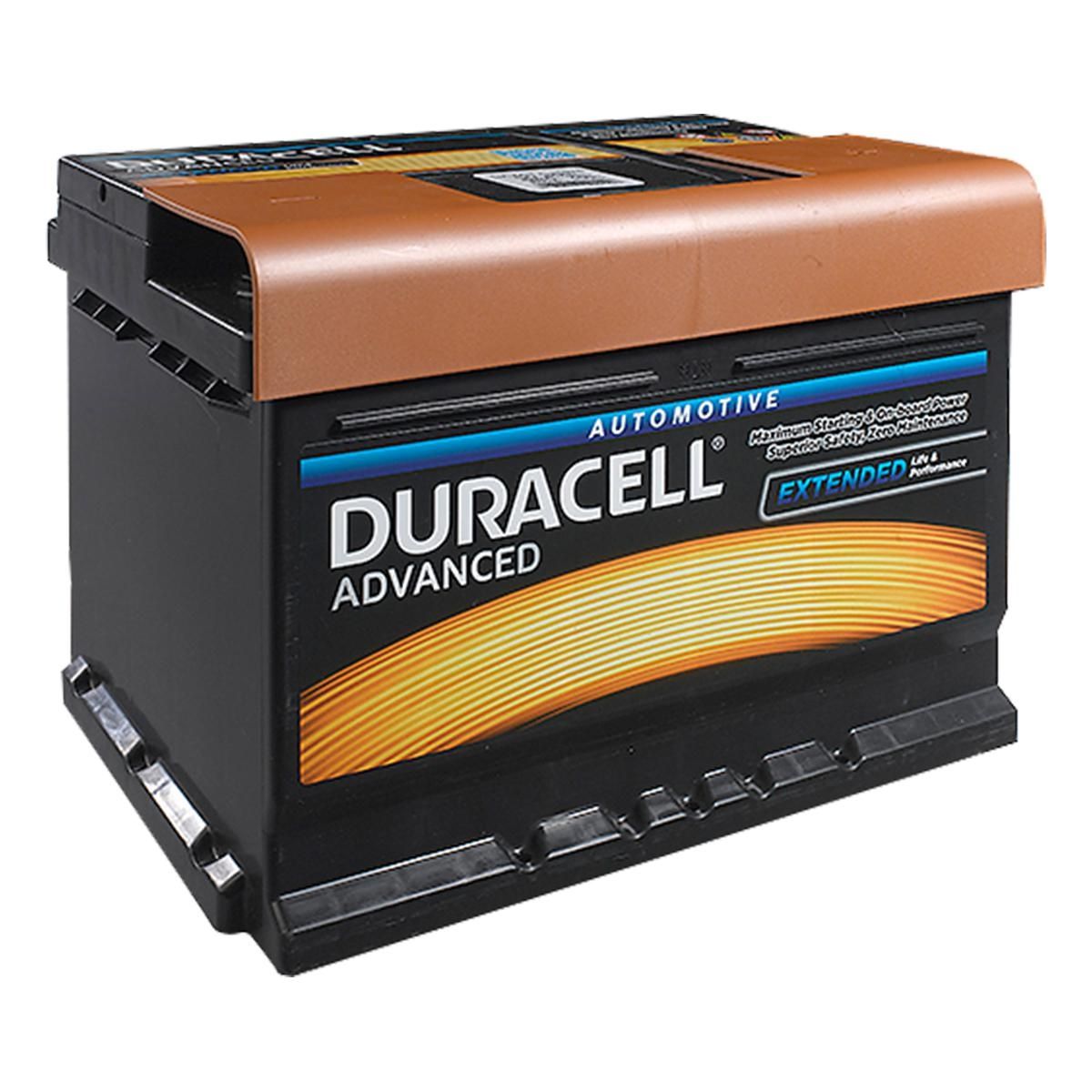 DA62H Duracell Advanced Car Battery 12V 62Ah (027 DA 62H)
