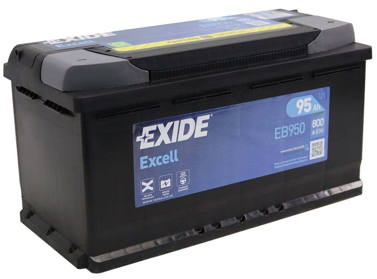 249SE EXIDE EB954 EXCELL Batterie 12V 95Ah 760A Korean B1 Batterie au plomb