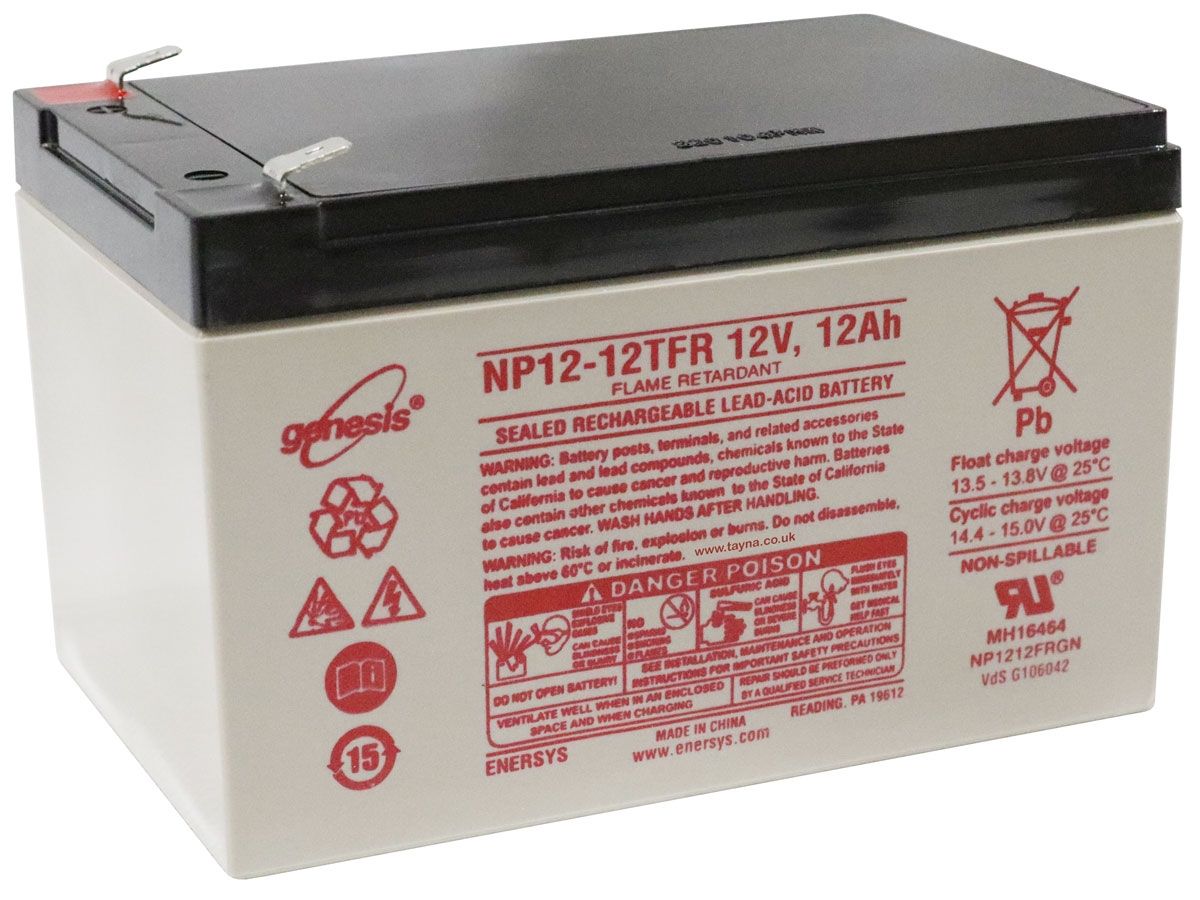 NP12-12FR EnerSys Genesis SLA Battery 12v 12Ah