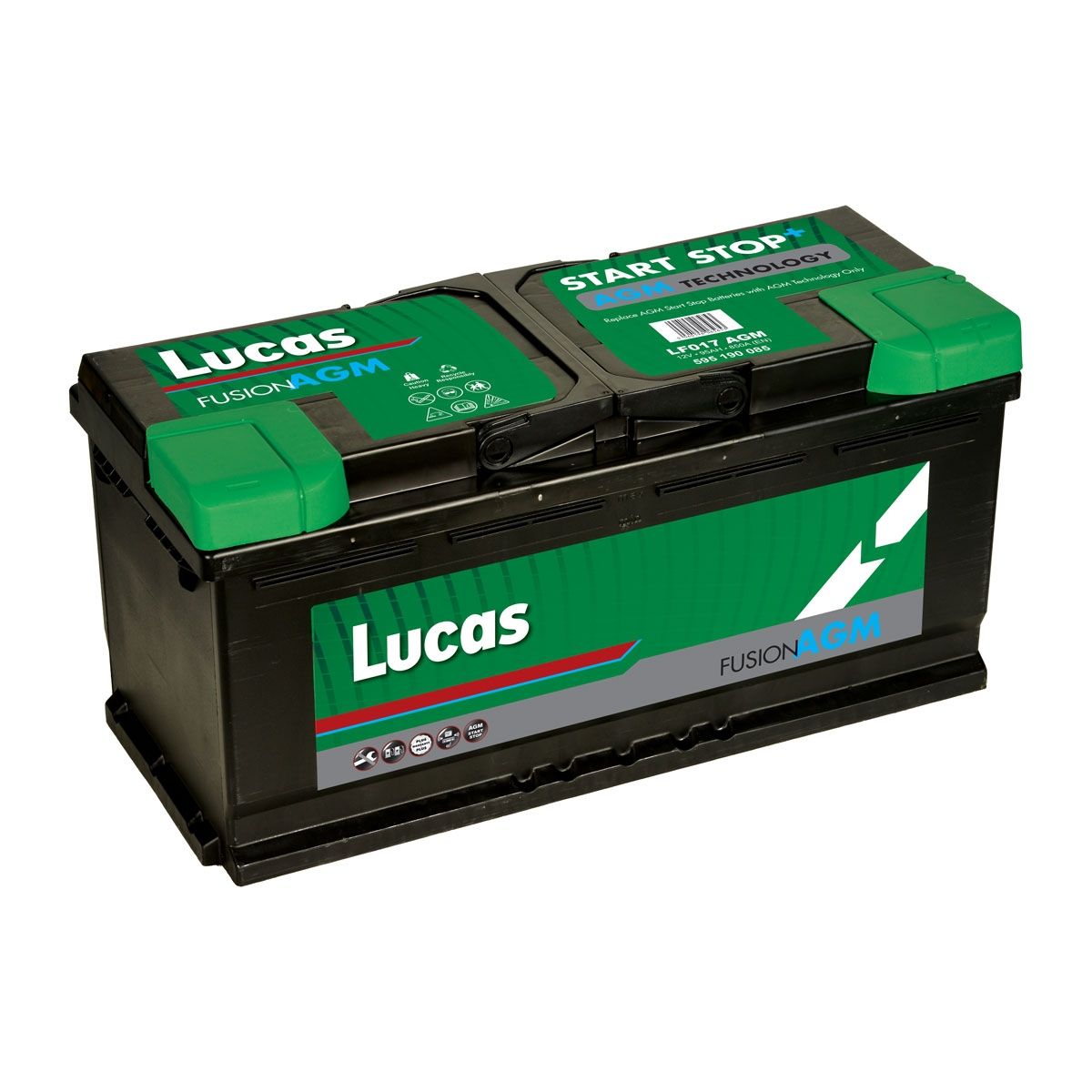 LF017 Lucas Fusion AGM Car Battery 12V 95Ah - Car Batteries