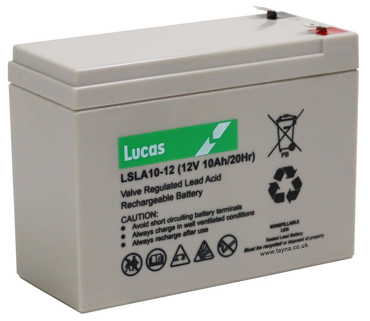 Lsla10 12 Lucas Sealed Lead Acid Battery 12v 10ah