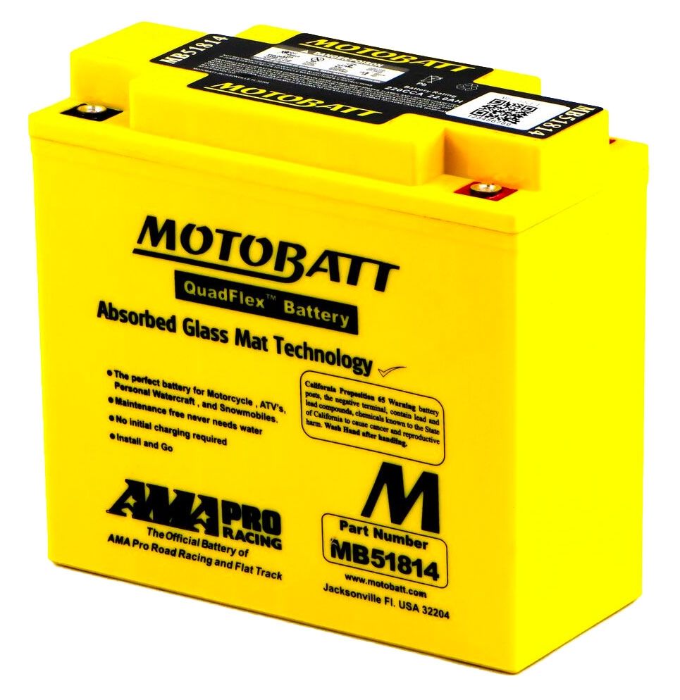 MotoBatt Motobatt MB51814 Powersports AGM Battery for BMW R 1100 S 96-05 6946217700262 