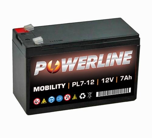 PL17-12 Powerline Mobility Battery 12V 17Ah : : Automotive