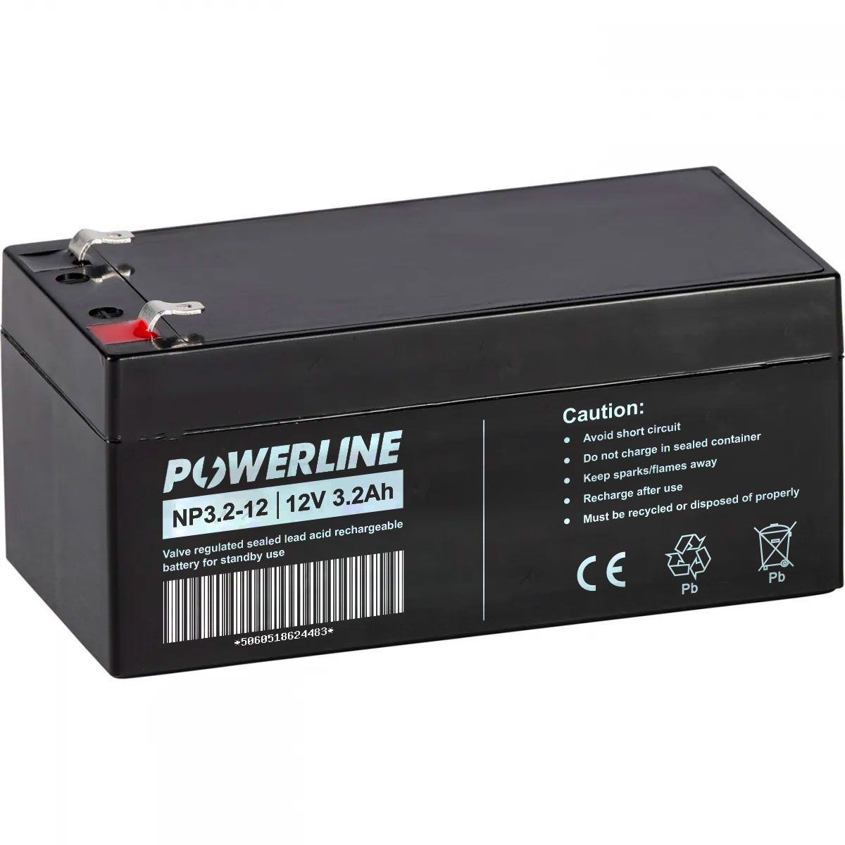 12V 12Ah VRLA Battery – Duracell Charge