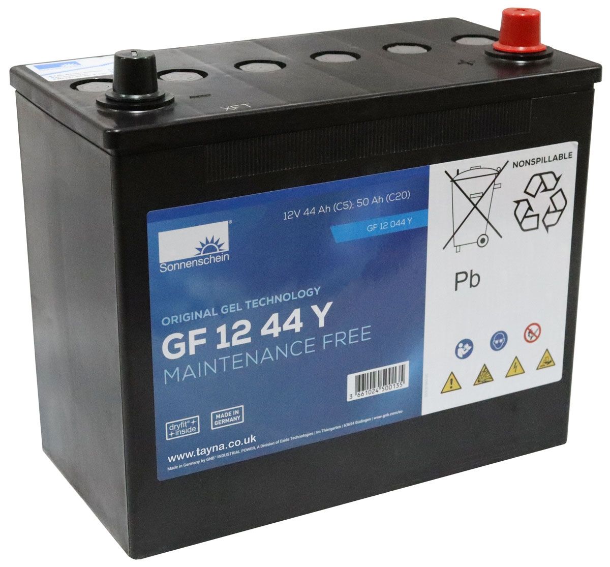 Information spiselige Tutor GF12044Y Sonnenschein Battery (GF1244Y / GF 12 44 Y)