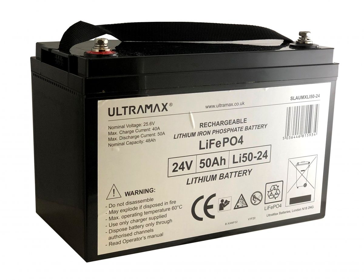 ULTRAMAX LI50-24 Lithium Battery 50Ah SLAUMXLI50-24