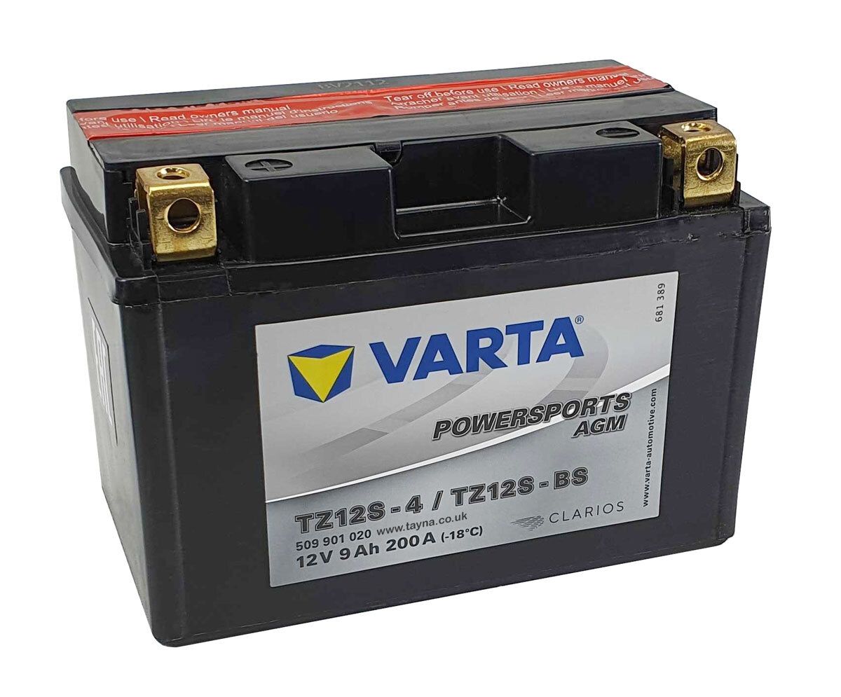 509 901 020 Varta Powersports AGM Motorcycle Battery 12V TZ12S-4