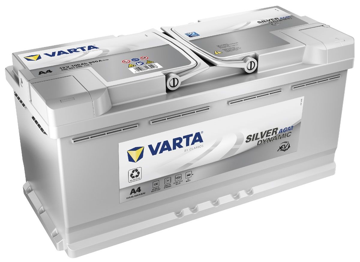 A4 Varta Silver Dynamic AGM 020 Car Battery 12V 105Ah (605901095)