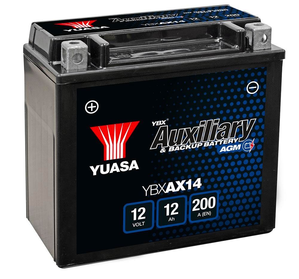 YBXAX14 Yuasa Auxiliary Car Battery 12V 12Ah Car Batteries