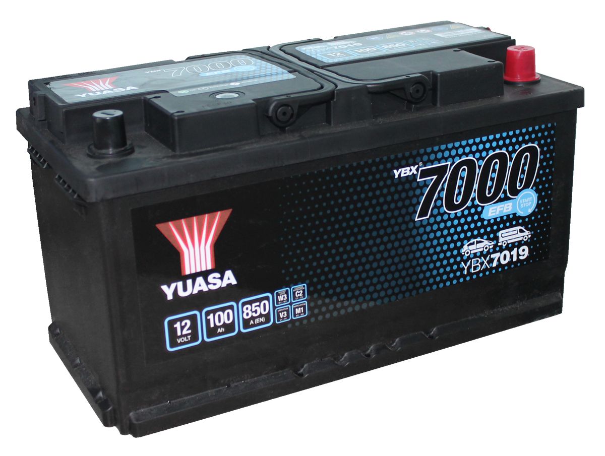 YBX7019 12V 100Ah 850A Yuasa EFB Start Stop Batterie