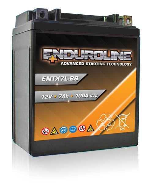 ENTX7L-BS Enduroline Advanced Motorcycle Battery 12 V 7 Ah 