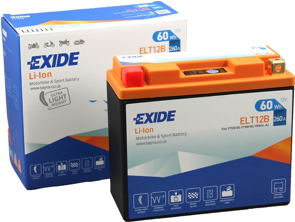 Batterie moto Exide 10Ah (YT12B-BS)