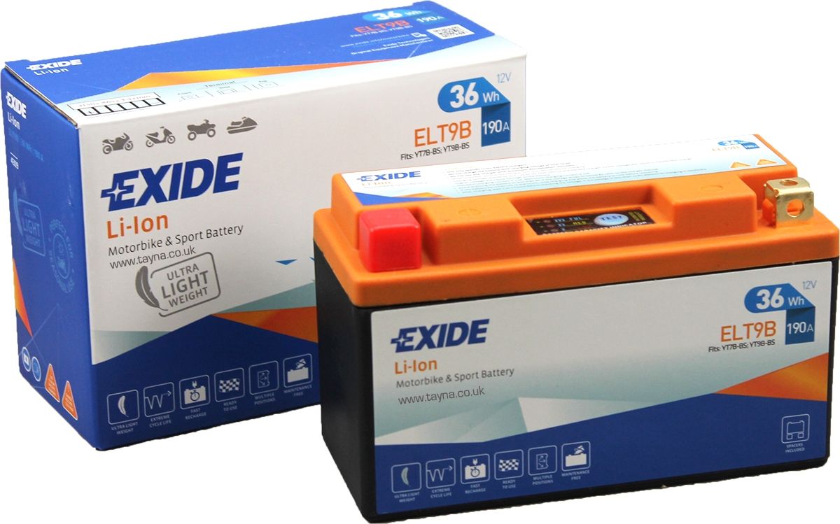 BATTERIE EXIDE LI-ION ELT9B - Batteries Motos, Scooters, Quads, Motoneiges  Moto - BatterySet