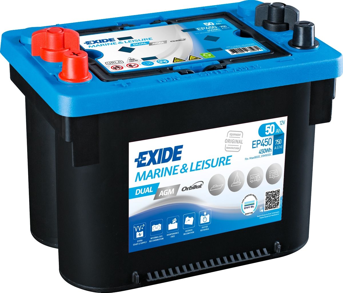 Exide Ep450 Dual Agm Battery Exide Car Batteries