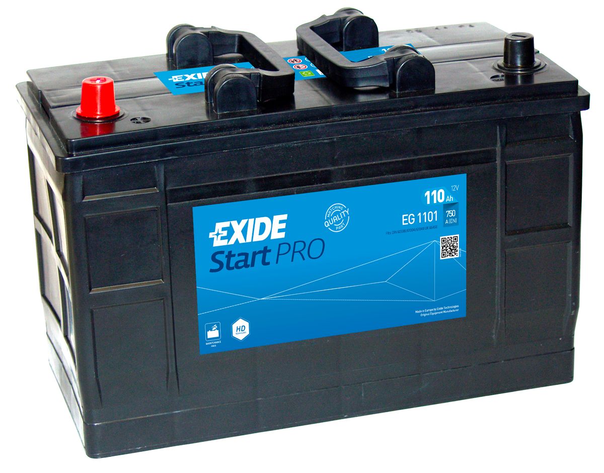 W664SE Exide Start PRO Heavy Duty Commercial Professional Battery 12V 110Ah  EG1101