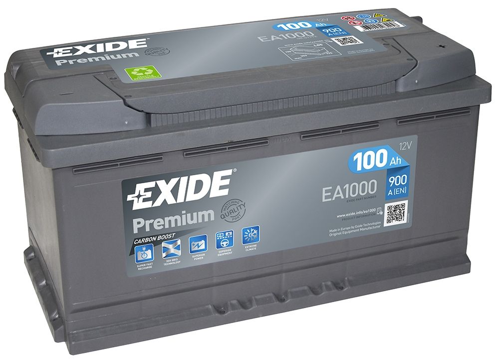 EA1000 Exide Premium Car Battery 017TE Exide Car Batteries