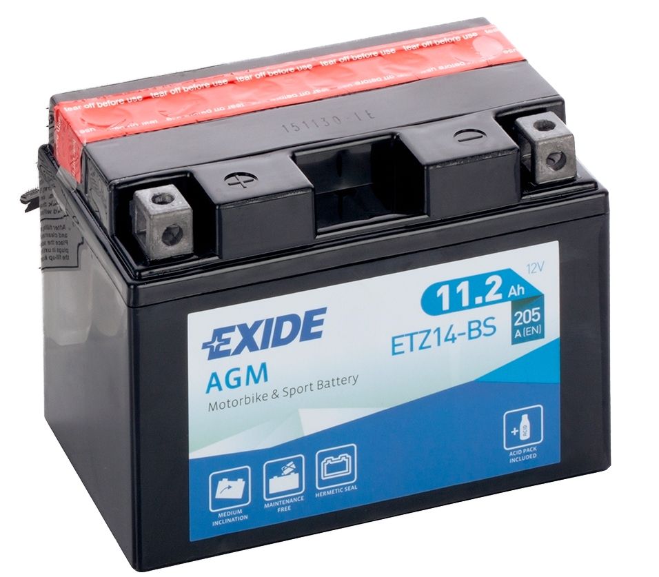AJC EverStart ES12BS Powersports Replacement Battery – 12V 185 CCA, Sealed Lead Acid (AGM), Maintenance Free