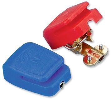 Red and Blue 2 Pairs Quick Release Battery Terminals Battery Connectors Quick Release 12V Battery Terminals Clamps Connector for Clamps Car Caravan Motorhome Terminal 