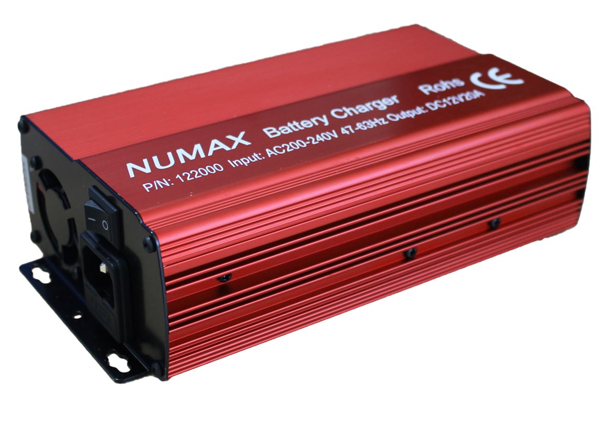 Numax Commercial Battery Charger 12V 20A