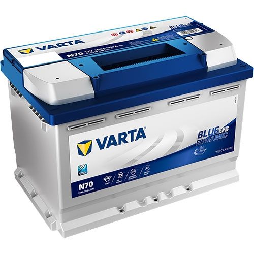 N70 Varta Blue Dynamic EFB Start-Stop Car Battery 12V 70Ah (570500076) Type  096