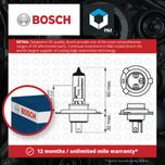 Bosch Xenon Blue H4 12v 60/55w P43t 1987301010