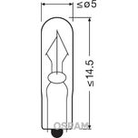Osram (U10) 24v 1w Capless 2341
