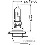 Osram S/Bright Hb3 12v 100w P20d Std 9005 69005SBP