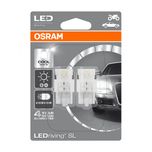 Osram 580/380w Led 12v W21/5w Cl Wh 6000k (X2) 7716CW-02B