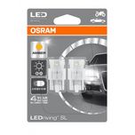 Osram 580/380w Led 12v W21/5w Amber (X2) 7716YE-02B