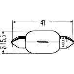 Hella U10 12v 15watt Festoon (Sv8 5) 8GM002091-141