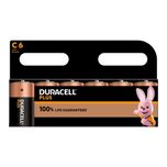 6x Duracell Plus C Batteries MN1400B6