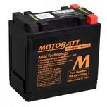 MBTX12UHD Black MOTOBATT Quadflex AGM Bike Battery 12V 14Ah