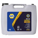 NAPA 5W-40 Premium Fully Synthetic Engine Oil 20L - N23420L N234