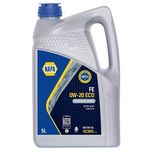 NAPA FE 0W-20 ECO Fully Synthetic Fuel Economy Engine Oil 5L - N2385L N238