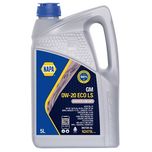 NAPA GM 0W-20 ECO LS Fully Synthetic Low SAPS Engine Oil 5L - N2475L N247