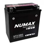 NTX16-BS Numax Motorcycle Battery 12V 14Ah FTH16-BS