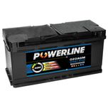020 AGM Powerline Start Stop Car Battery 105Ah