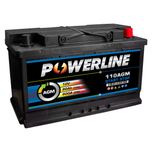 110 AGM Powerline Start Stop Car Battery 12V 80Ah