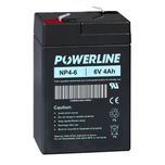 NP4-6 Powerline Standby Battery VRLA 6V 4Ah