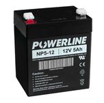 NP5-12 Powerline Standby Battery VRLA 12V 5Ah