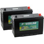 Pair of PL125 Powerline Leisure Battery 12V
