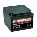 PLC26-12 Powerline Mobility Battery 12V 26Ah