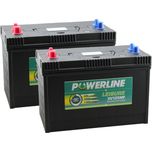 Pair of XV125MF Powerline Leisure Battery 12V
